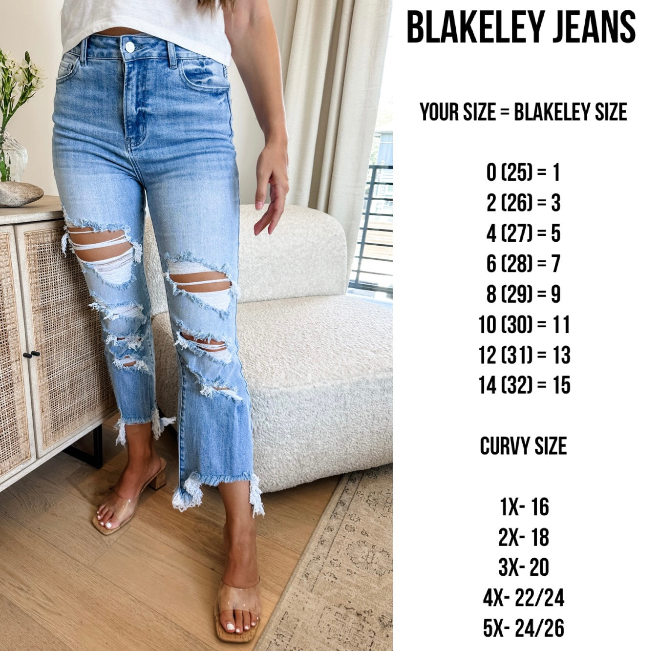 Blakeley Urban Distressed Crop Jean - Preorder by Blakeley