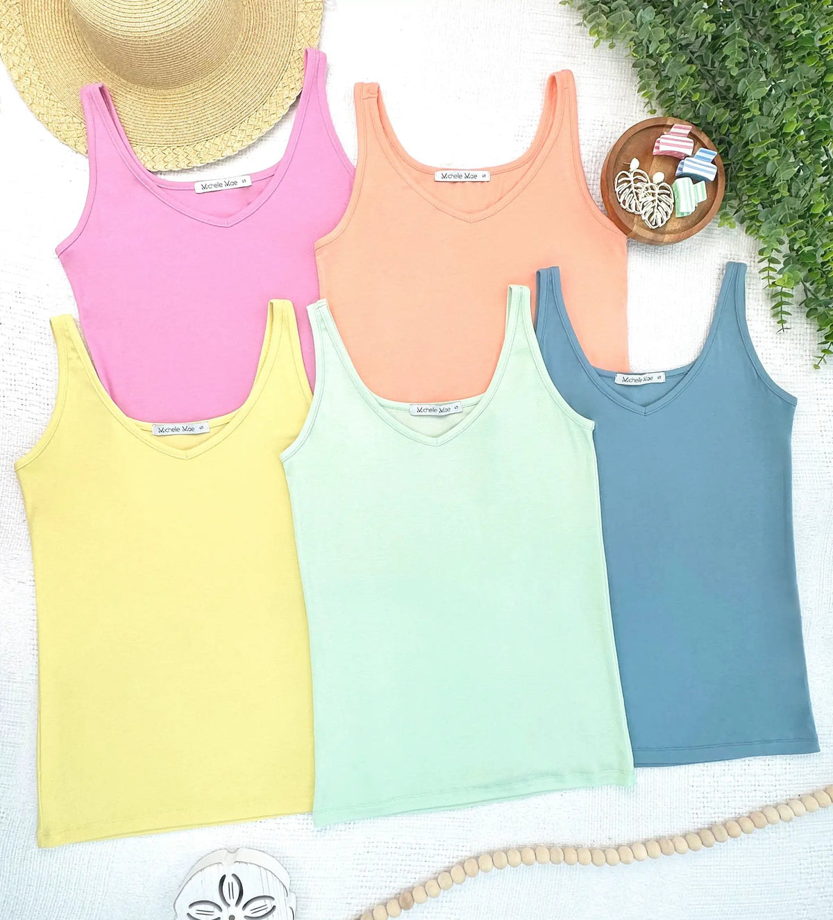 IN STOCK Kennedy Tank - Lime FINAL SALE by Michelle Mae
