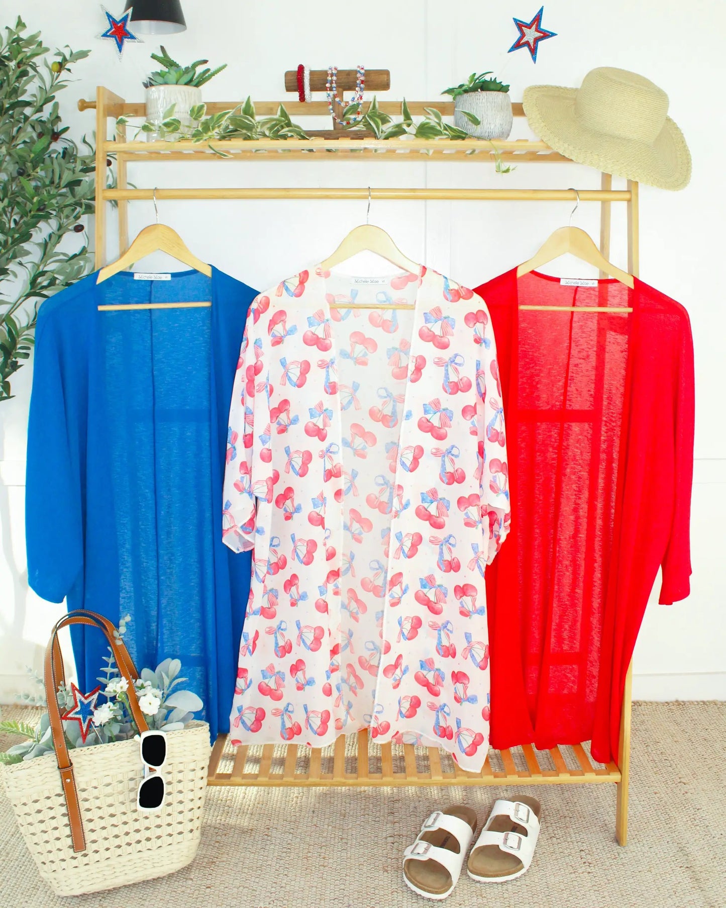 IN STOCK Ellie Cover-Up Kimono - Blue FINAL SALE by Michelle Mae