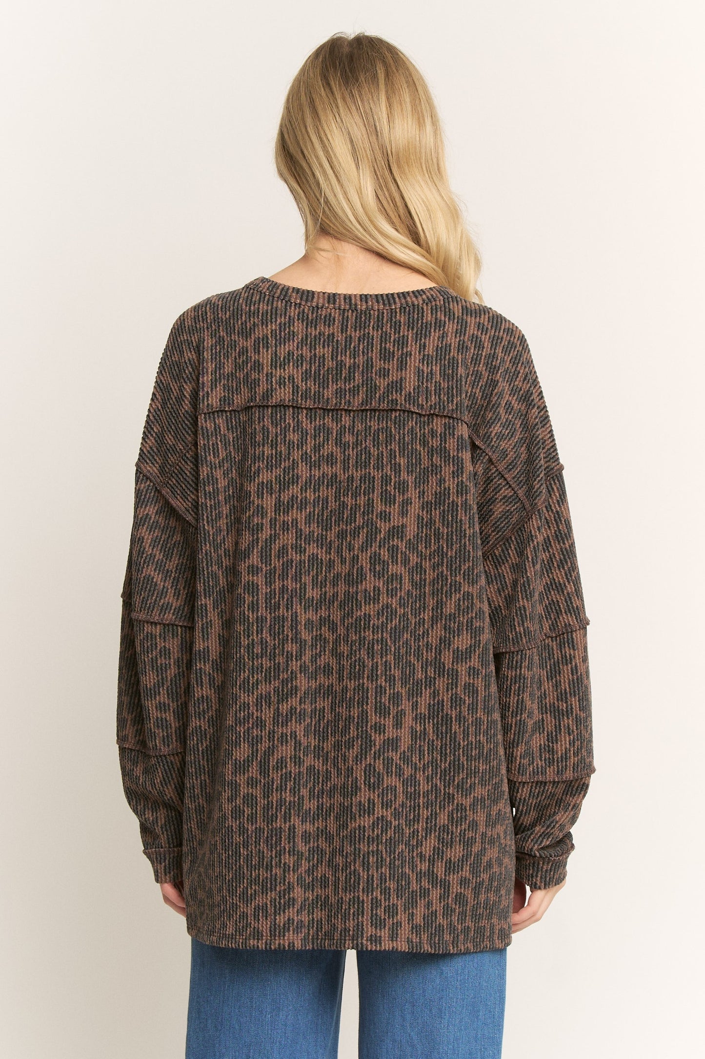 Feline Fierce Plus Sized Ribbed Wide Leg Pants & Pullover