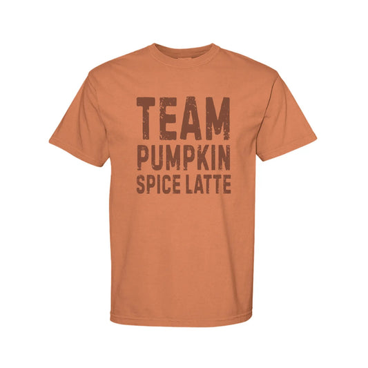 Team Pumpkin Spice T Shir by Knitted Grace Boutique