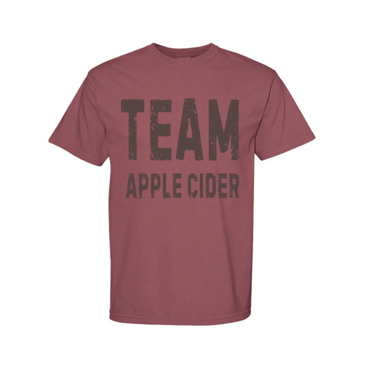 Team Apple Cider Unisex Premium Comfort Cotton Vintage Graphic Tee by Knitted Grace Boutique