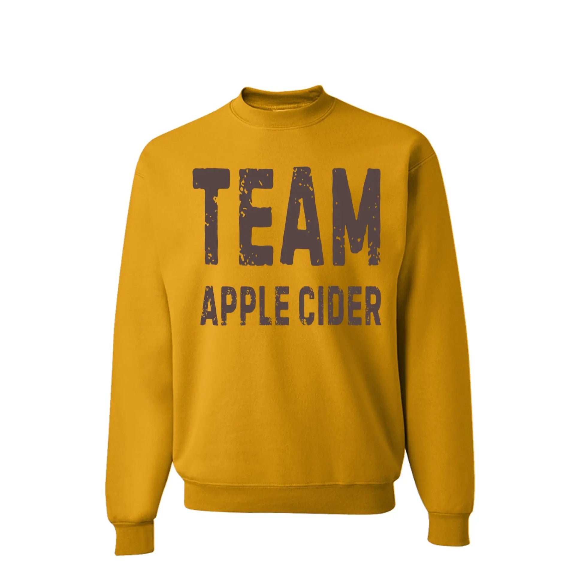 Team Apple Cider Crew Pullover by Knitted Grace Boutique