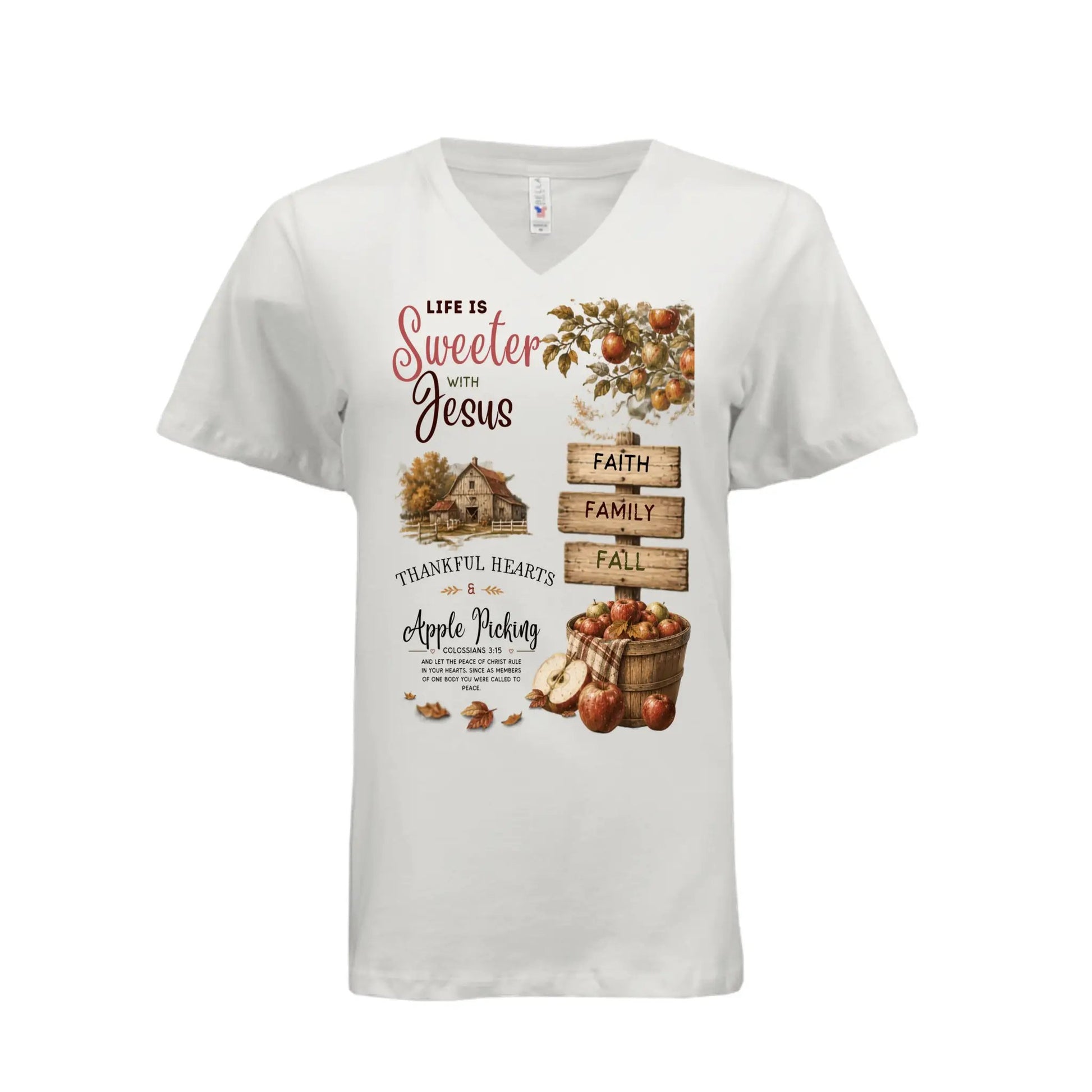 Sweater with Jesus Apple by Knitted Grace Boutique