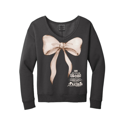 Give Thanks Bow by Knitted Grace Boutique