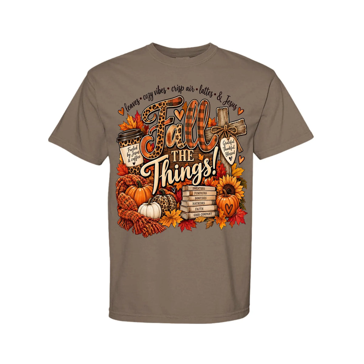 Fall the Things and Jesus by Knitted Grace Boutique