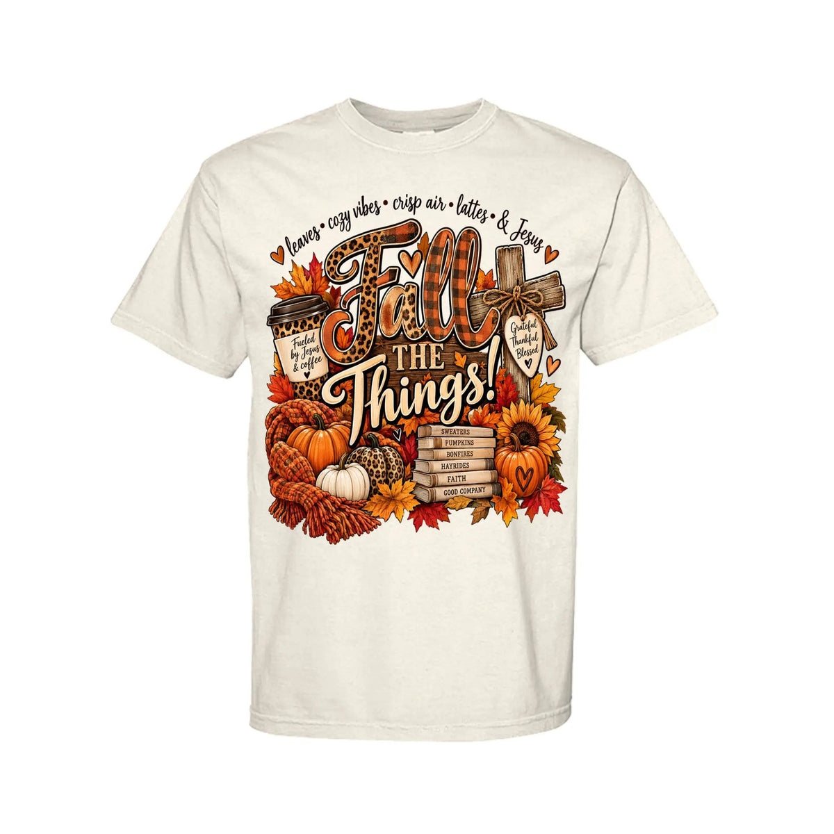 Fall the Things and Jesus by Knitted Grace Boutique