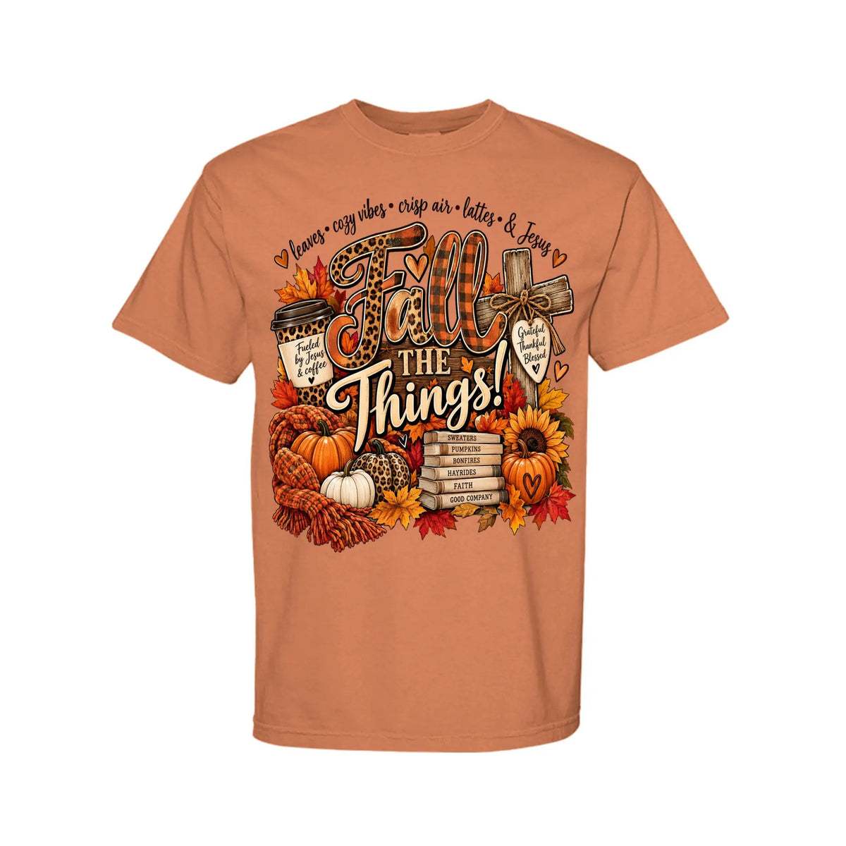 Fall the Things and Jesus by Knitted Grace Boutique
