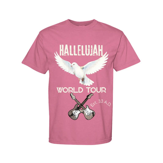Hallelujah World Tour Unisex T-Shirt by Knitted Grace Boutique