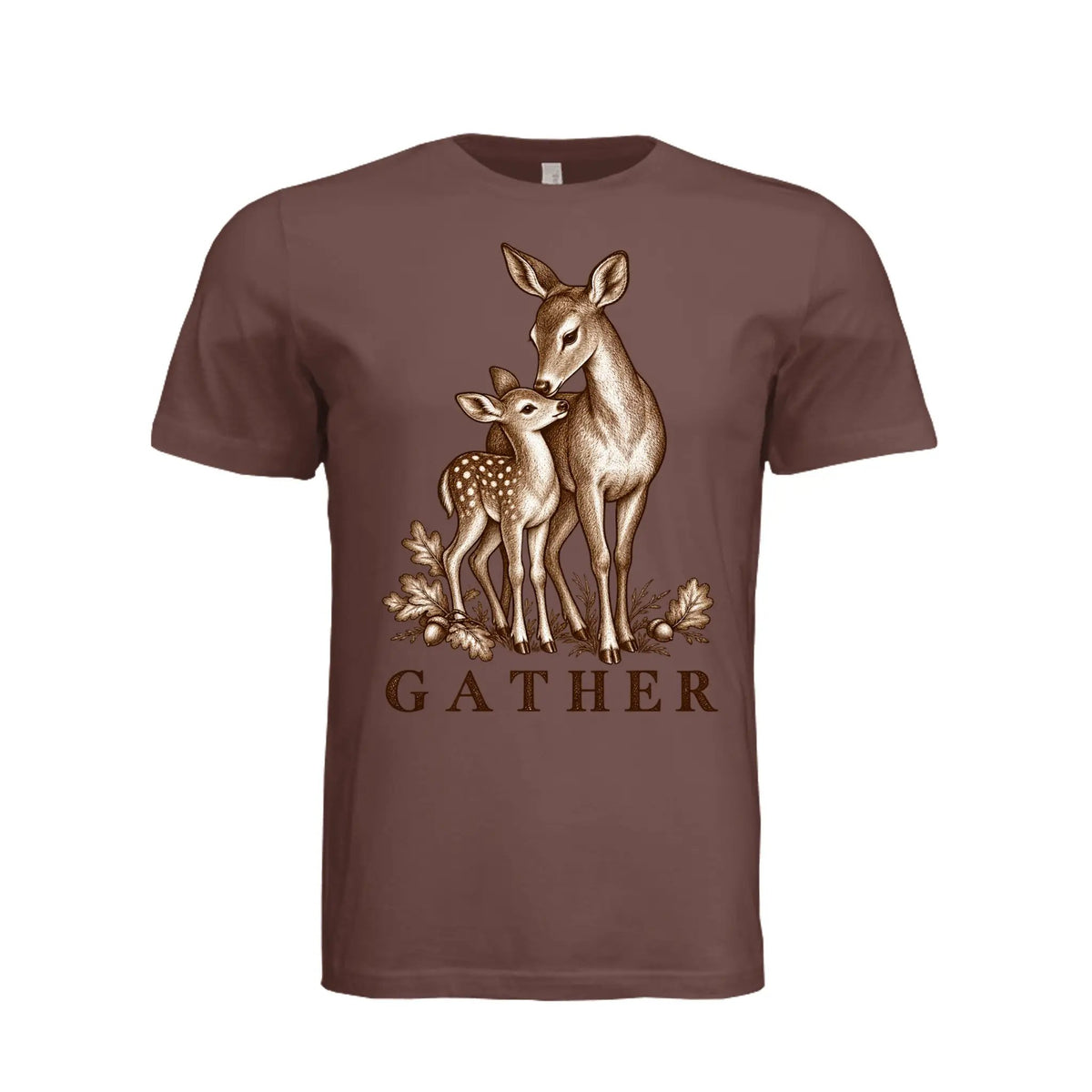 Gather Deer Shirt by Knitted Grace Boutique