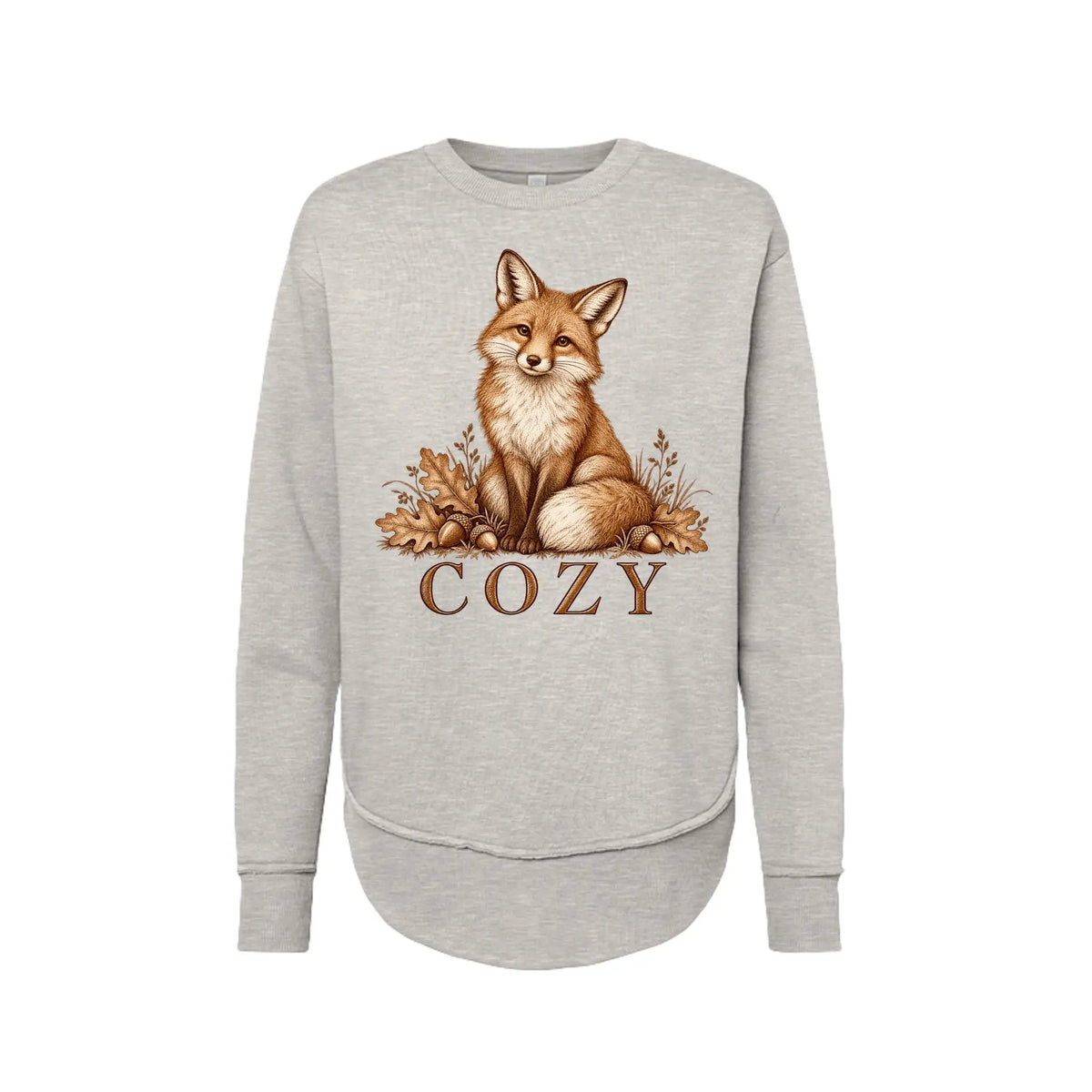 Cozy Fox Ladies Sweatshirt by Knitted Grace Boutique
