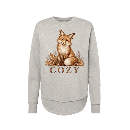 Cozy Fox Ladies Sweatshirt by Knitted Grace Boutique
