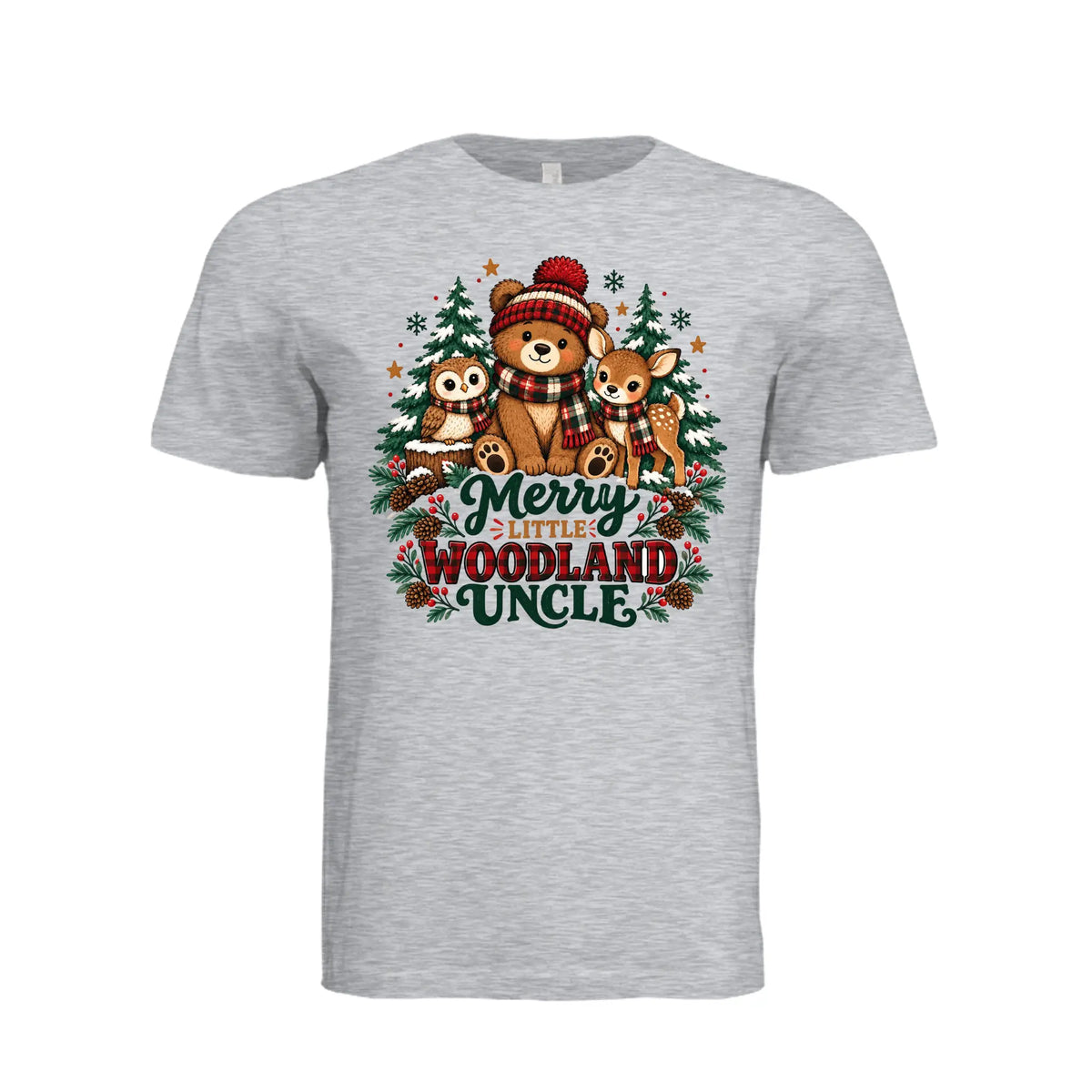 Christmas Uncle Mens T-Shirtt by Knitted Grace Boutique