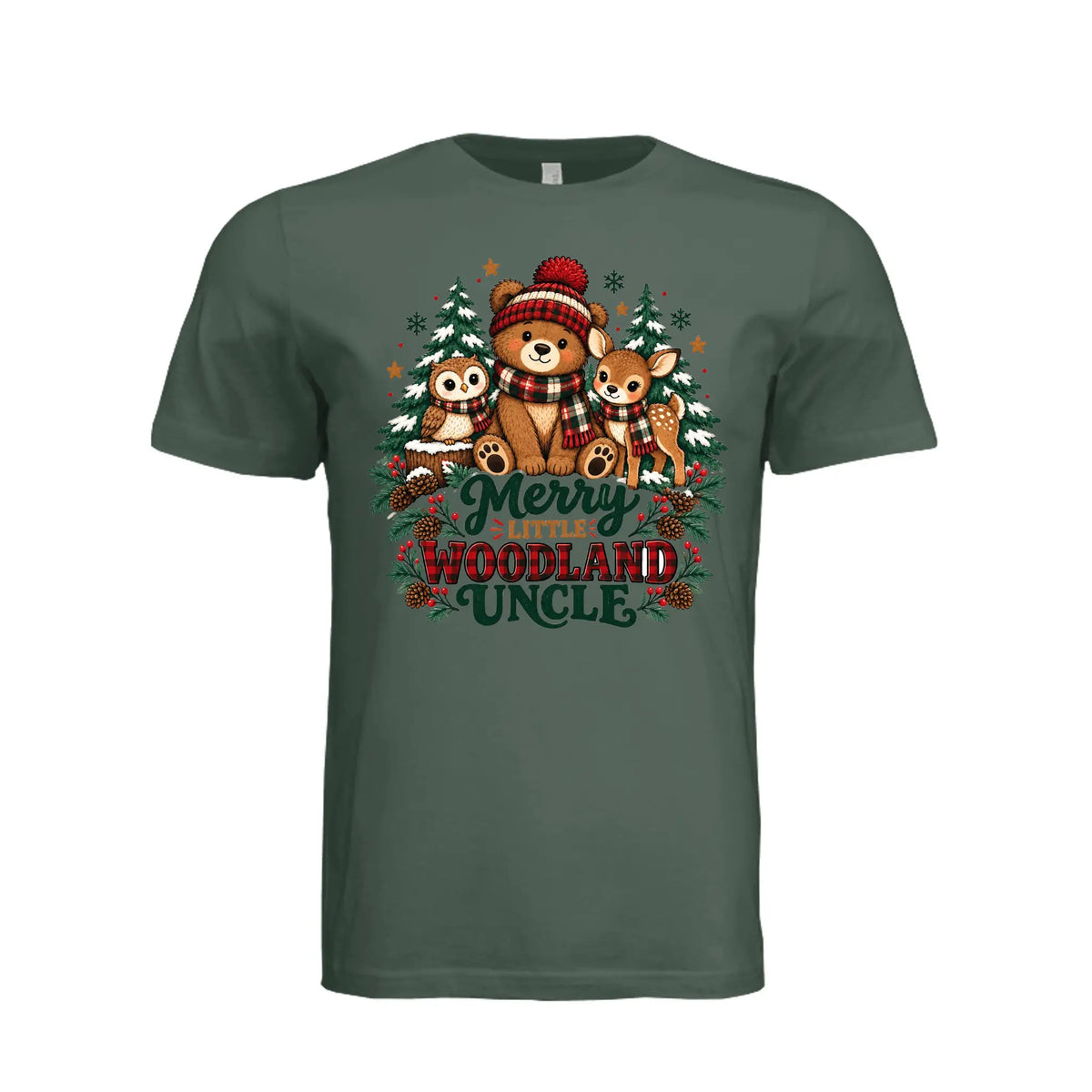 Christmas Uncle Mens T-Shirtt by Knitted Grace Boutique