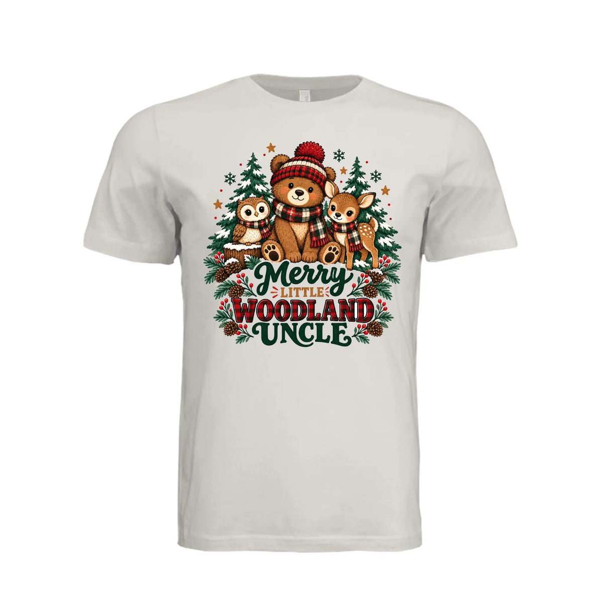 Christmas Uncle Mens T-Shirtt by Knitted Grace Boutique