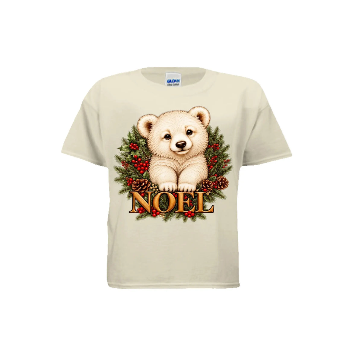 Baby Bear Children's Christmas T-Shirt by Knitted Grace Boutique