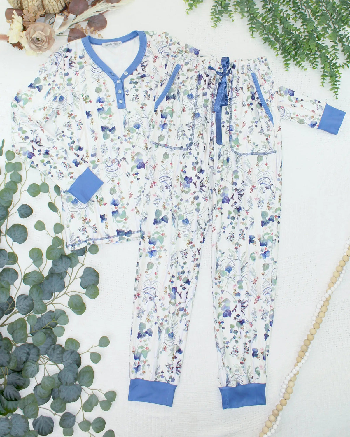 IN STOCK Cozy Pajama Set - Olive Meadow by Michelle Mae