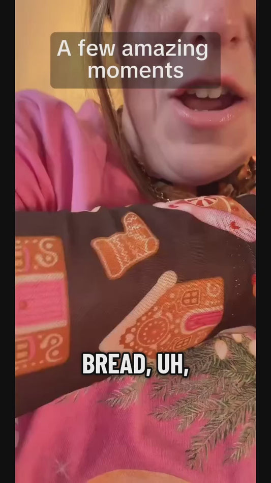 Chocolate Gingerbread Keigan Mesh Christmas Top