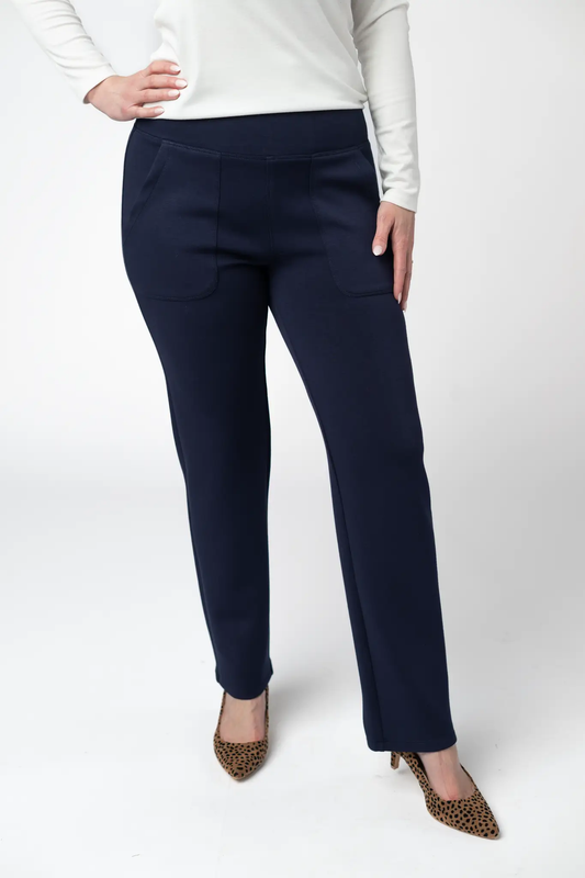 Luxe Ankle Bottoms- Navy by Michelle Mae