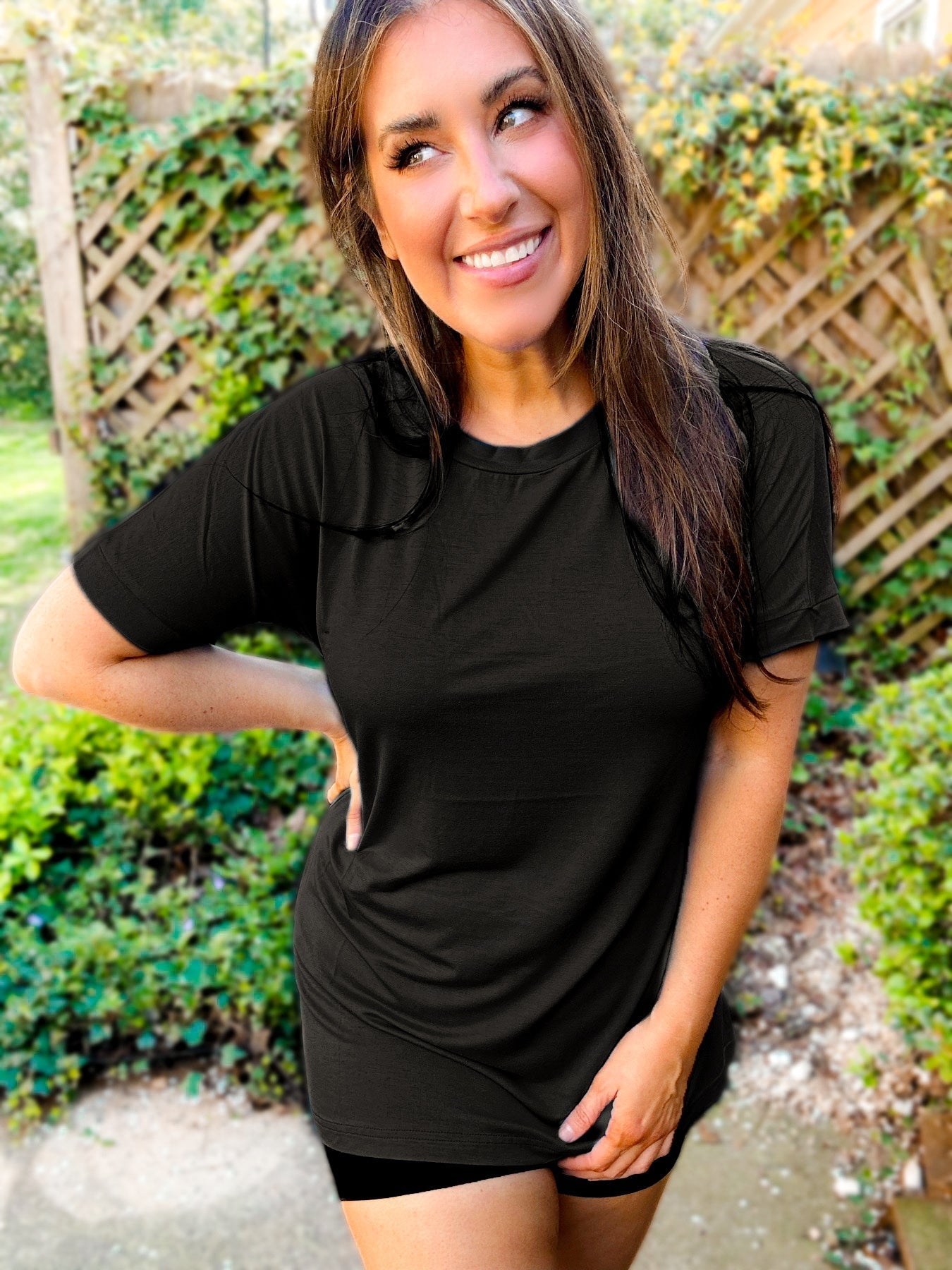 Sophie Slouchy Crewneck Tees - Girl Code Couture