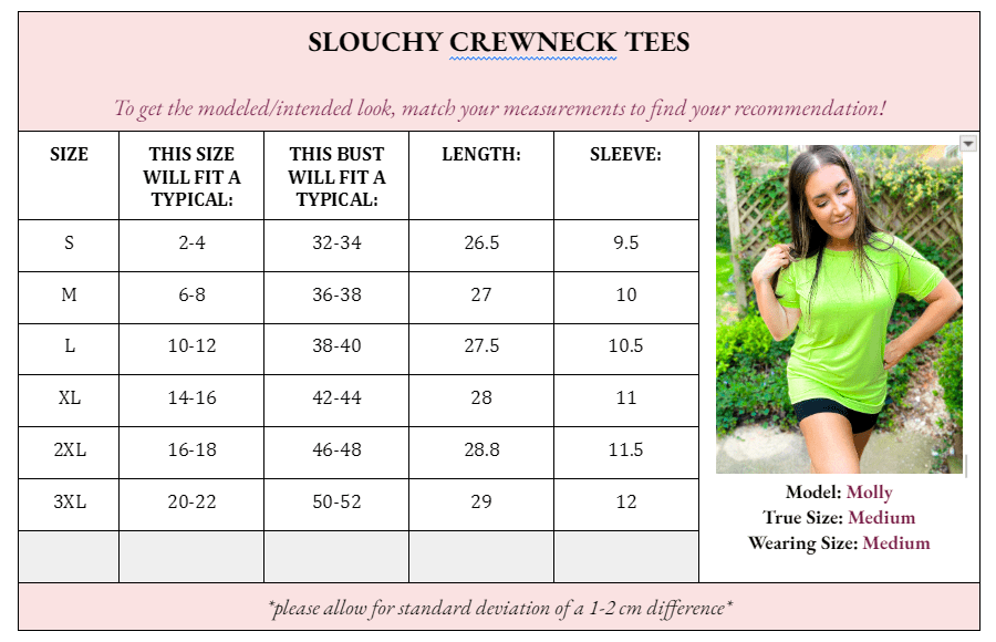 Sophie Slouchy Crewneck Tees - Girl Code Couture