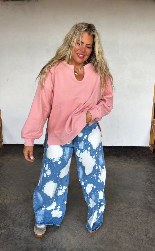 PREORDER- LIVED IN OVERSIZED PULLOVER by BLAKELEY