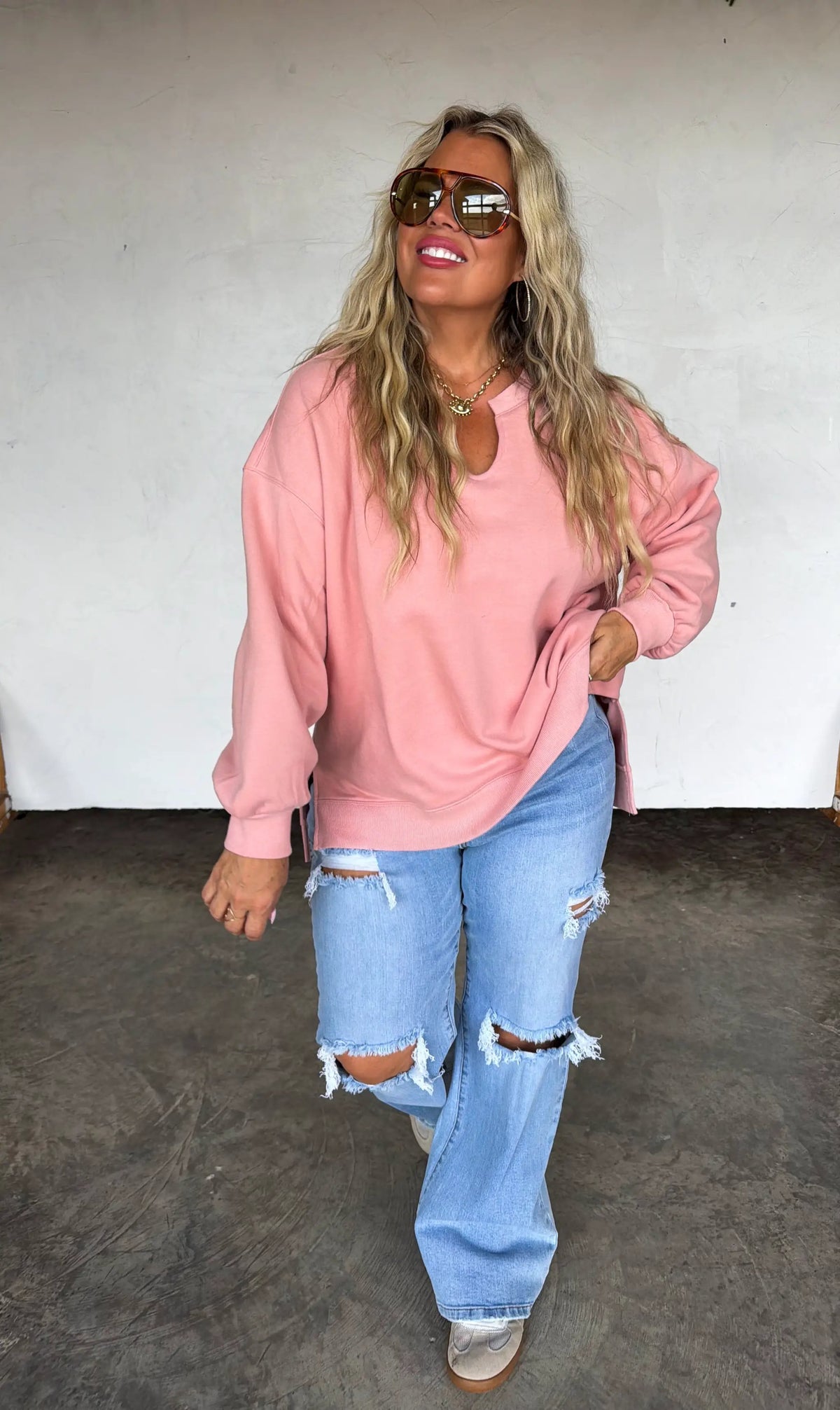 PREORDER- LIVED IN OVERSIZED PULLOVER by BLAKELEY
