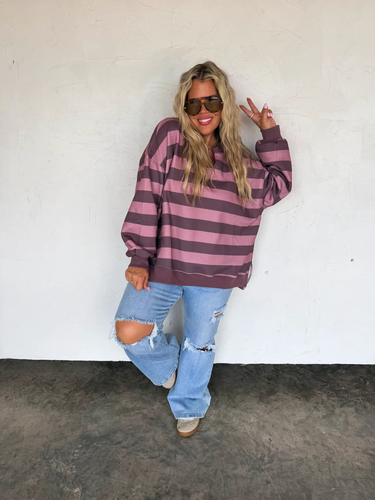 PREORDER- LIVED IN OVERSIZED PULLOVER by BLAKELEY