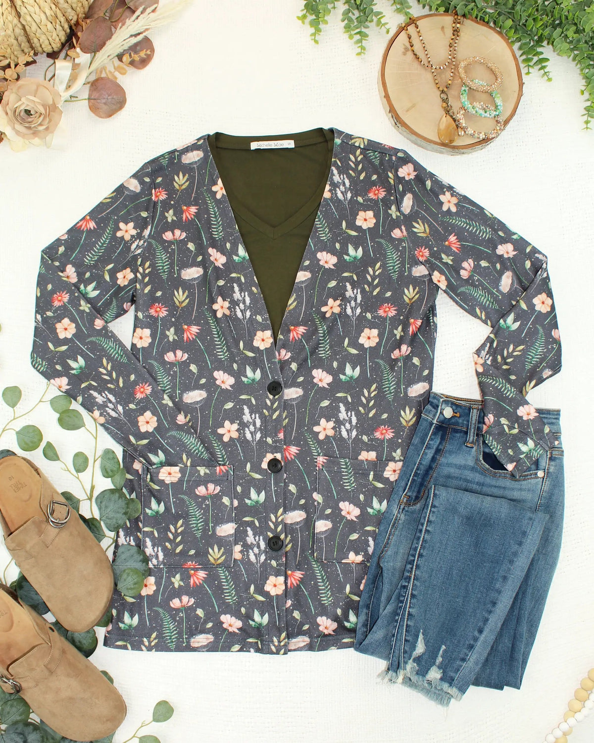 IN STOCK Cori Cardigan - Wildflower Meadow by Michelle Mae
